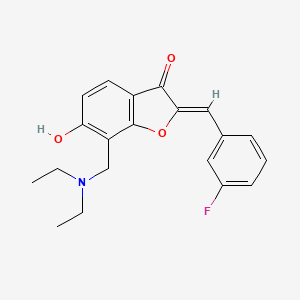 (Z)-7-((diethylamino)methyl)-2-(3-fluorobenzylidene)-6-hydroxybenzofuran-3(2H)-one - 900289-37-4