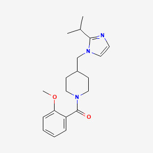 (4-((2-isopropyl-1H-imidazol-1-yl)methyl)piperidin-1-yl)(2-methoxyphenyl)methanone - 1286697-52-6