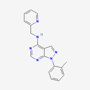 [1-(2-Methylphenyl)pyrazolo[4,5-e]pyrimidin-4-yl](2-pyridylmethyl)amine - 1207047-32-2