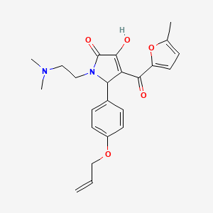 5-(4-(allyloxy)phenyl)-1-(2-(dimethylamino)ethyl)-3-hydroxy-4-(5-methylfuran-2-carbonyl)-1H-pyrrol-2(5H)-one - 618084-78-9