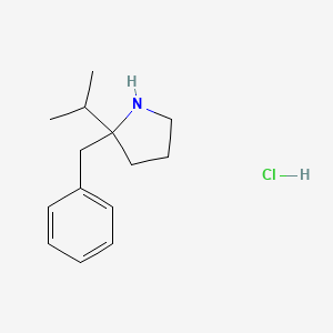 2-Benzyl-2-(propan-2-yl)pyrrolidine hydrochloride - 1955547-89-3