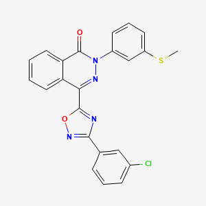 4-[3-(3-chlorophenyl)-1,2,4-oxadiazol-5-yl]-2-[3-(methylthio)phenyl]phthalazin-1(2H)-one - 1291863-19-8