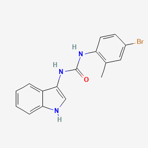 1-(4-bromo-2-methylphenyl)-3-(1H-indol-3-yl)urea - 899990-13-7