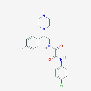 N1-(4-chlorophenyl)-N2-(2-(4-fluorophenyl)-2-(4-methylpiperazin-1-yl)ethyl)oxalamide - 898451-58-6