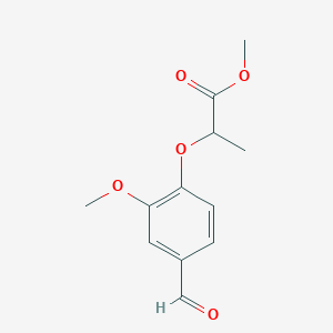 Methyl 2-(4-formyl-2-methoxyphenoxy)propanoate - 700856-14-0
