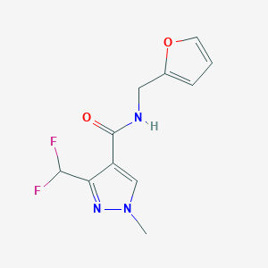 3-(difluoromethyl)-N-[(furan-2-yl)methyl]-1-methyl-1H-pyrazole-4-carboxamide - 2326373-81-1