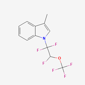 3-methyl-1-[1,1,2-trifluoro-2-(trifluoromethoxy)ethyl]-1H-indole - 2375260-74-3