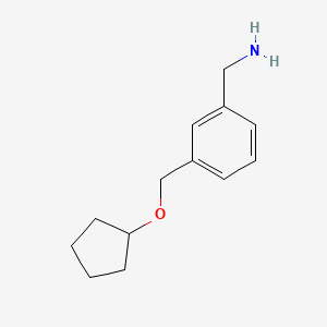 (3-((Cyclopentyloxy)methyl)phenyl)methanamine - 953732-30-4