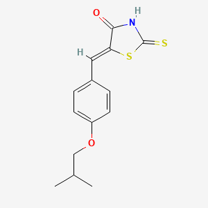 (5E)-5-(4-isobutoxybenzylidene)-2-mercapto-1,3-thiazol-4(5H)-one - 164520-75-6