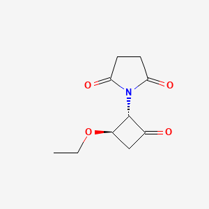 1-[(1S,2R)-2-ethoxy-4-oxocyclobutyl]pyrrolidine-2,5-dione - 1864003-42-8