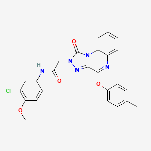 N-(3-chloro-4-methoxyphenyl)-2-[4-(4-methylphenoxy)-1-oxo-1H,2H-[1,2,4]triazolo[4,3-a]quinoxalin-2-yl]acetamide - 1217103-26-8