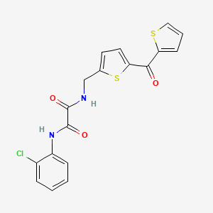 N'-(2-chlorophenyl)-N-{[5-(thiophene-2-carbonyl)thiophen-2-yl]methyl}ethanediamide - 1797299-09-2