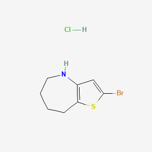 2-Bromo-5,6,7,8-tetrahydro-4H-thieno[3,2-b]azepine;hydrochloride - 2248333-17-5