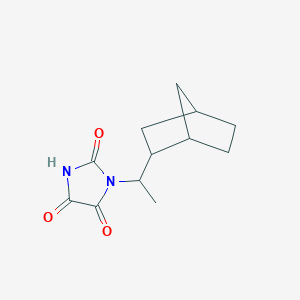 1-(1-{Bicyclo[2.2.1]heptan-2-yl}ethyl)imidazolidine-2,4,5-trione - 1005089-35-9