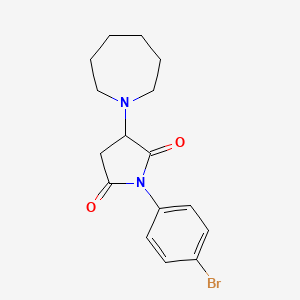 3-(Azepan-1-yl)-1-(4-bromophenyl)pyrrolidine-2,5-dione - 331422-89-0