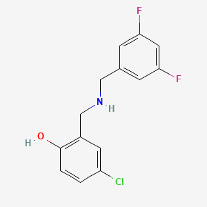 4-Chloro-2-{[(3,5-difluorobenzyl)amino]methyl}phenol - 1223880-95-2
