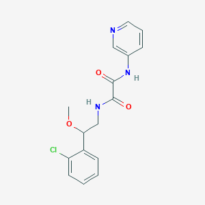 N-[2-(2-chlorophenyl)-2-methoxyethyl]-N'-(pyridin-3-yl)ethanediamide - 1798463-41-8