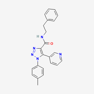 1-(4-methylphenyl)-N-(2-phenylethyl)-5-(pyridin-3-yl)-1H-1,2,3-triazole-4-carboxamide - 1207052-60-5