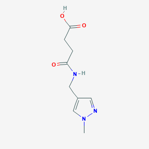 4-{[(1-methyl-1H-pyrazol-4-yl)methyl]amino}-4-oxobutanoic acid - 1006193-92-5
