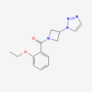 (3-(1H-1,2,3-triazol-1-yl)azetidin-1-yl)(2-ethoxyphenyl)methanone - 2034522-41-1