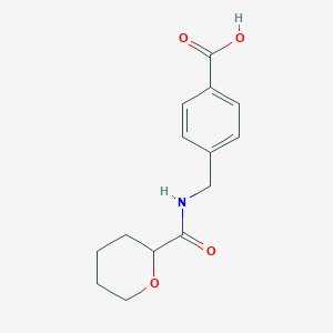 4-{[(Oxan-2-yl)formamido]methyl}benzoic acid - 1458303-51-9
