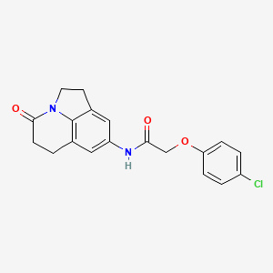 2-(4-chlorophenoxy)-N-(4-oxo-2,4,5,6-tetrahydro-1H-pyrrolo[3,2,1-ij]quinolin-8-yl)acetamide - 898418-57-0