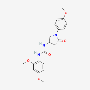 1-(2,4-Dimethoxyphenyl)-3-[1-(4-methoxyphenyl)-5-oxopyrrolidin-3-yl]urea - 877640-59-0