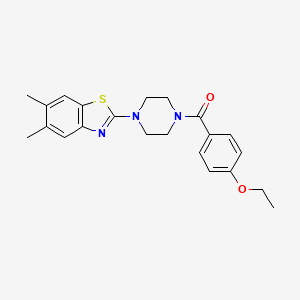 2-[4-(4-ethoxybenzoyl)piperazin-1-yl]-5,6-dimethyl-1,3-benzothiazole - 899748-94-8