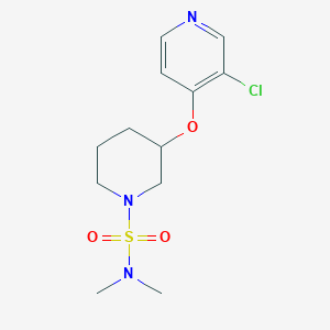 3-((3-chloropyridin-4-yl)oxy)-N,N-dimethylpiperidine-1-sulfonamide - 2034434-41-6