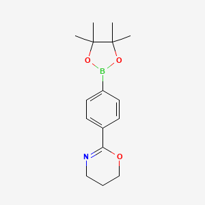2-[4-(Tetramethyl-1,3,2-dioxaborolan-2-YL)phenyl]-5,6-dihydro-4H-1,3-oxazine - 2377606-41-0