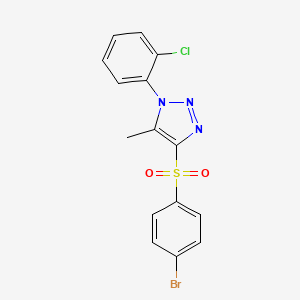 4-(4-bromobenzenesulfonyl)-1-(2-chlorophenyl)-5-methyl-1H-1,2,3-triazole - 1097884-88-2