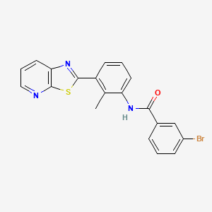 3-Bromo-N-(2-methyl-3-{[1,3]thiazolo[5,4-B]pyridin-2-YL}phenyl)benzamide - 863593-64-0
