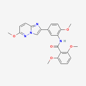 2,6-dimethoxy-N-(2-methoxy-5-(6-methoxyimidazo[1,2-b]pyridazin-2-yl)phenyl)benzamide - 953150-09-9