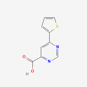 6-(Thiophen-2-yl)pyrimidine-4-carboxylic acid - 1368937-03-4