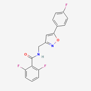 2,6-difluoro-N-((5-(4-fluorophenyl)isoxazol-3-yl)methyl)benzamide - 953010-17-8