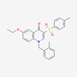 6-ethoxy-3-(4-methylbenzenesulfonyl)-1-[(2-methylphenyl)methyl]-1,4-dihydroquinolin-4-one - 902484-54-2