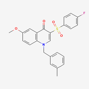 3-(4-fluorobenzenesulfonyl)-6-methoxy-1-[(3-methylphenyl)methyl]-1,4-dihydroquinolin-4-one - 866808-95-9