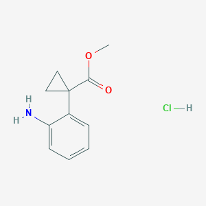Methyl 1-(2-aminophenyl)cyclopropane-1-carboxylate hydrochloride - 2411275-20-0