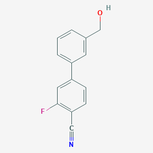 2-Fluoro-4-[3-(hydroxymethyl)phenyl]benzonitrile - 1477478-65-1