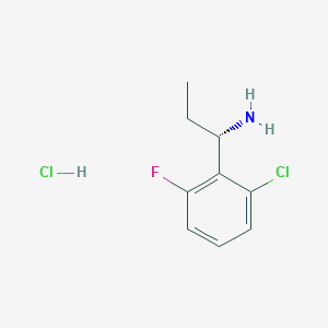 (1S)-1-(2-Chloro-6-fluorophenyl)propan-1-amine hydrochloride - 1391435-53-2