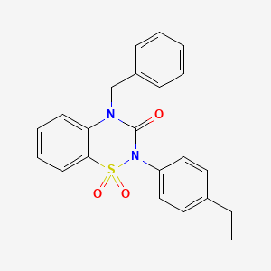 4-benzyl-2-(4-ethylphenyl)-2H-1,2,4-benzothiadiazin-3(4H)-one 1,1-dioxide - 899976-60-4