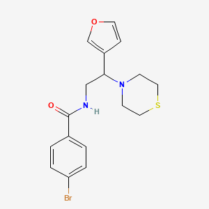 4-bromo-N-(2-(furan-3-yl)-2-thiomorpholinoethyl)benzamide - 2034513-78-3
