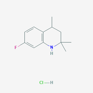 7-Fluoro-2,2,4-trimethyl-3,4-dihydro-1H-quinoline;hydrochloride - 2247104-22-7
