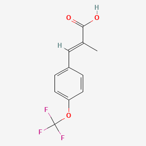 2-Methyl-3-[4-(trifluoromethoxy)phenyl]prop-2-enoic acid - 773121-23-6