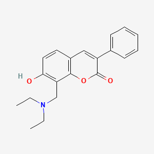8-[(diethylamino)methyl]-7-hydroxy-3-phenyl-2H-chromen-2-one - 853749-45-8
