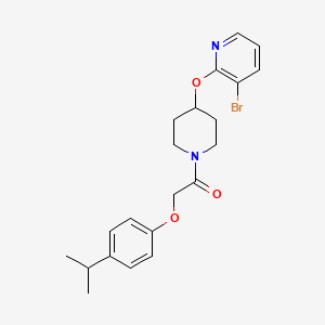 1-(4-((3-Bromopyridin-2-yl)oxy)piperidin-1-yl)-2-(4-isopropylphenoxy)ethanone - 1448027-74-4