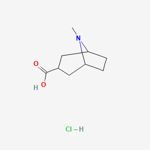 8-Methyl-8-azabicyclo[3.2.1]octane-3-carboxylic acid hydrochloride - 90608-78-9
