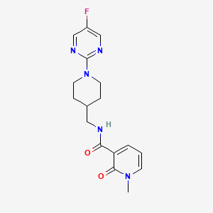 N-((1-(5-fluoropyrimidin-2-yl)piperidin-4-yl)methyl)-1-methyl-2-oxo-1,2-dihydropyridine-3-carboxamide - 2034258-39-2