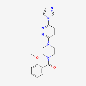 3-(1H-imidazol-1-yl)-6-[4-(2-methoxybenzoyl)piperazin-1-yl]pyridazine - 1705214-89-6