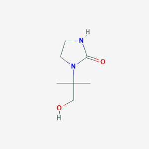 1-(1-Hydroxy-2-methylpropan-2-yl)imidazolidin-2-one - 1566510-82-4